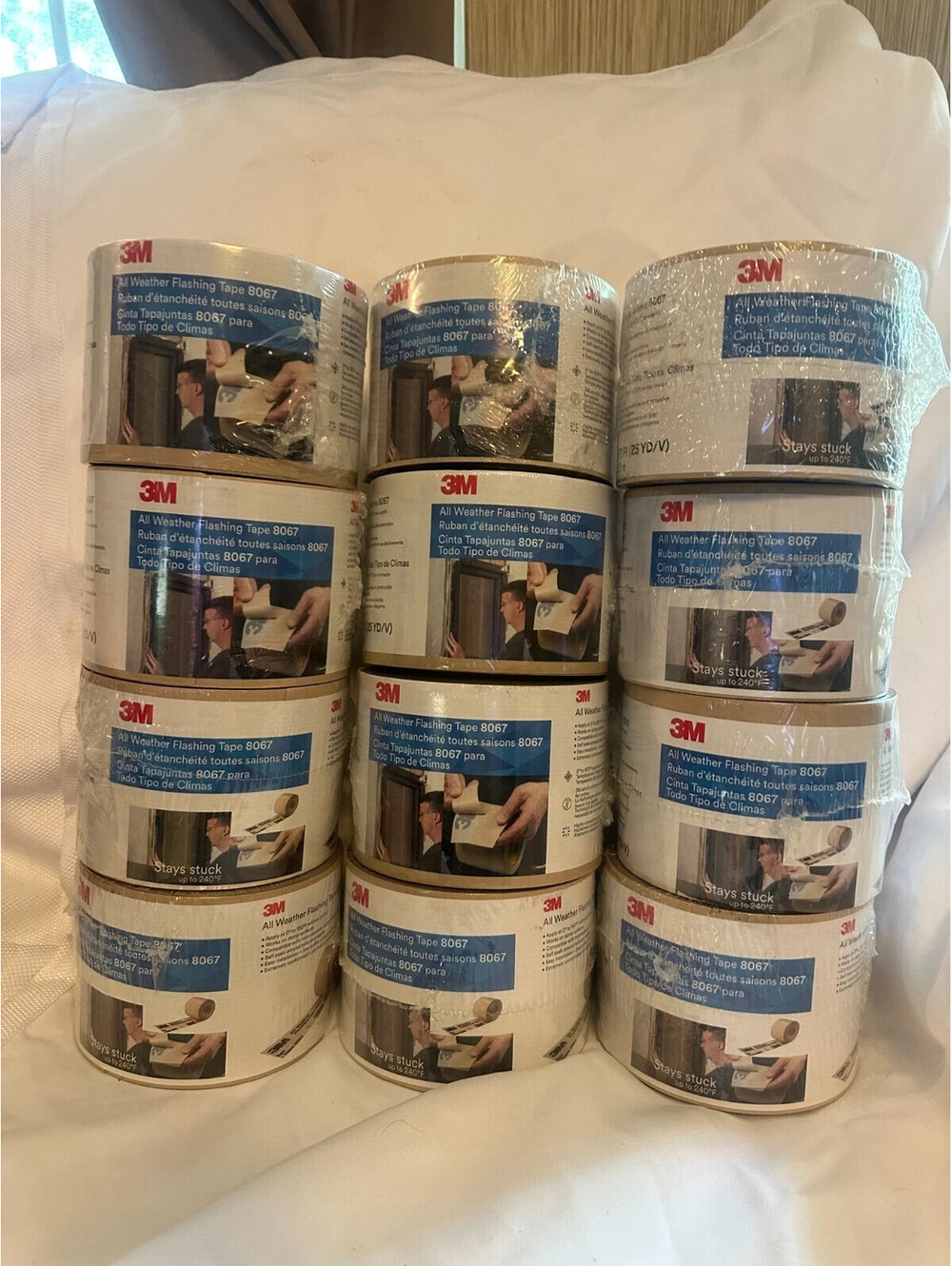 Lot of 12 3M All Weather Flashing Tape 8067 (4" x 75 ft) -NEW/SEALED
